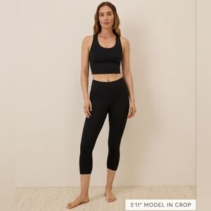 3 Pact Organic Cotton Bundle Camo And Gray Leggings Black Capri